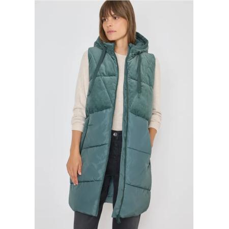 CECIL Corduroy mix puffer vest