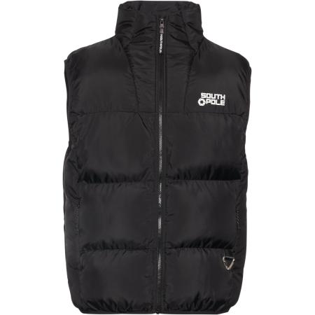 SOUTHPOLE Bodywarmer zwart / wit