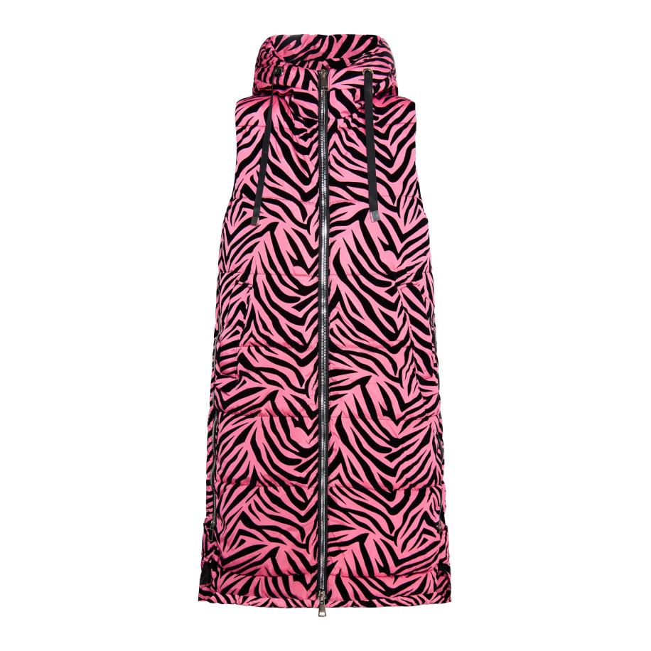 Faina faina Bodywarmer lichtroze / zwart -