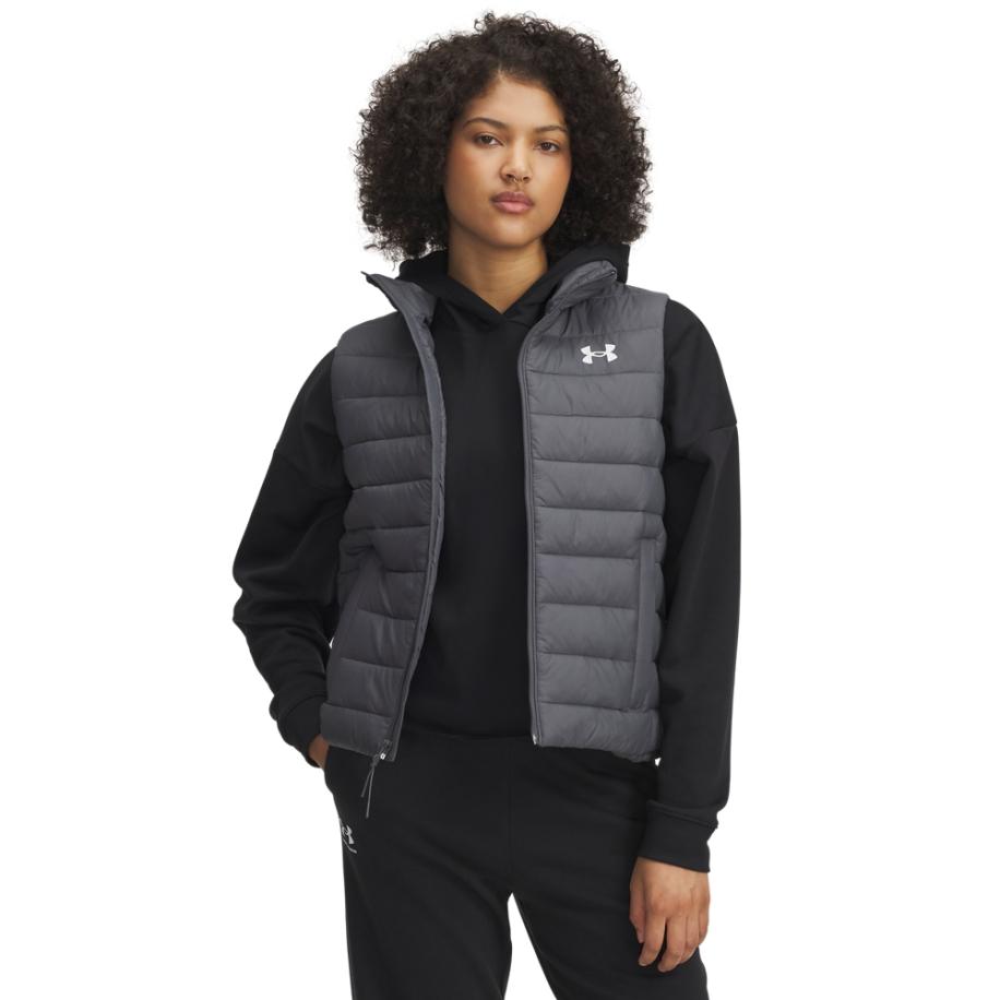 Under Armour Sportswear Insulate bodywarmer voor dames Castlerock / Wit XS Grijs