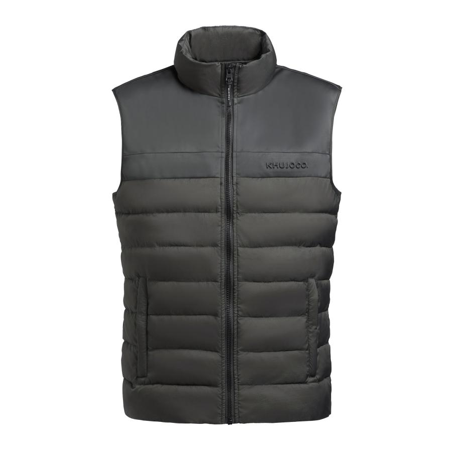Khujo khujo Bodywarmer Owem donkergrijs / kaki -
