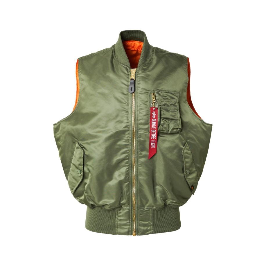 Alpha Industries ALPHA INDUSTRIES Bodywarmer MA-1 olijfgroen / rood -