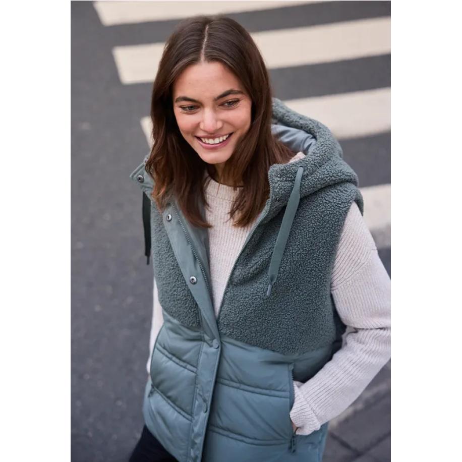 CECIL Vest met structuurmix Groen