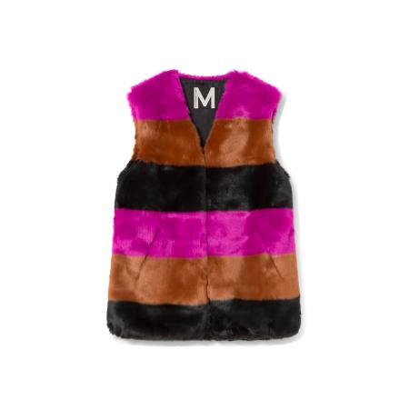 Lola Casademunt Lola Casademunt Bodywarmer bruin / fuchsia / zwart