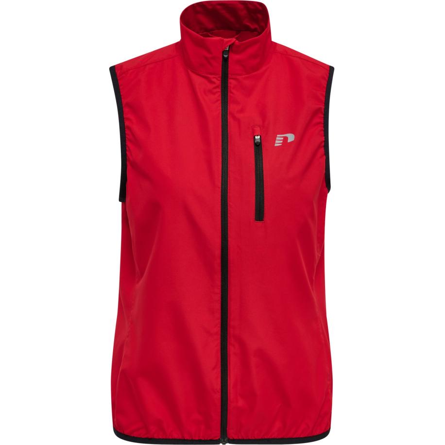 Newline Newline Sportbodywarmer grijs / donkerrood / zwart -
