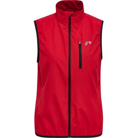 Newline Newline Sportbodywarmer grijs / donkerrood / zwart