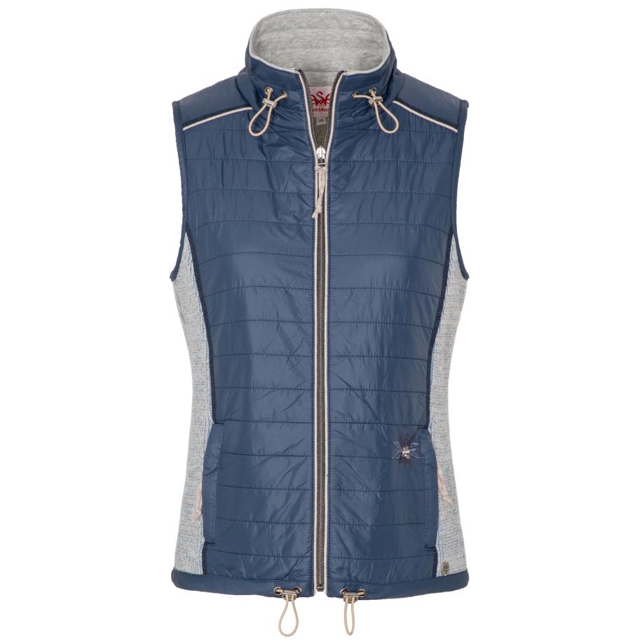 Spieth & Wensky SPIETH & WENSKY Bodywarmer donkerblauw / lichtgrijs -