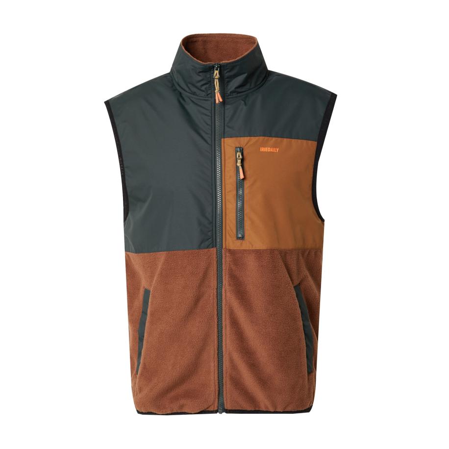 Iriedaily Iriedaily Bodywarmer Auf Deck cognac / spar / kreeft -