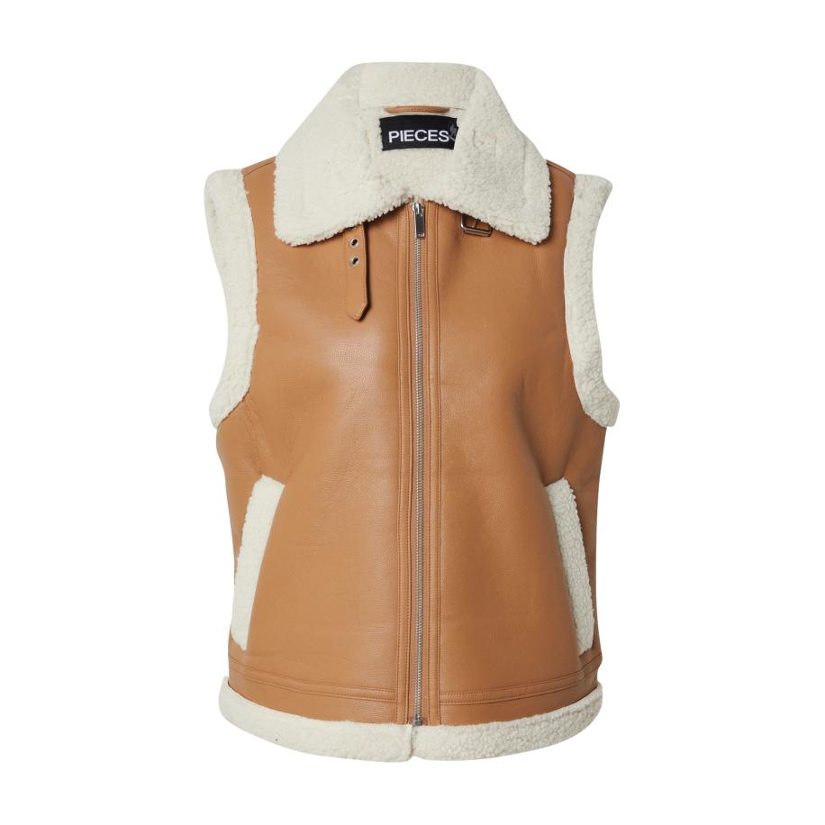Pieces PIECES Bodywarmer PCJANELLE crème / pueblo -