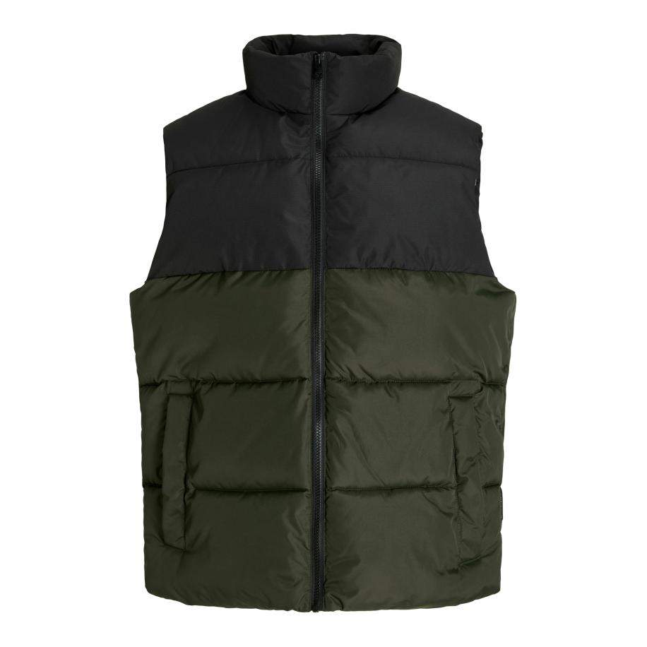 Jack & Jones JACK & JONES Bodywarmer JJMAZE olijfgroen / zwart -