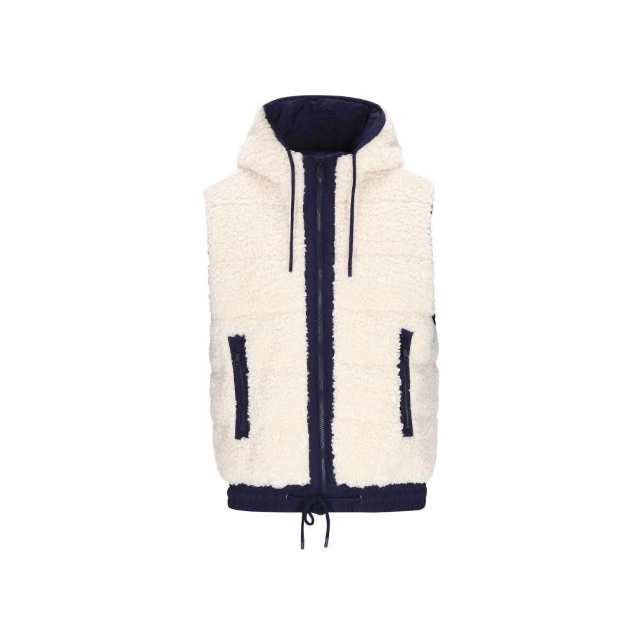 MO MO Bodywarmer zwart / wit -