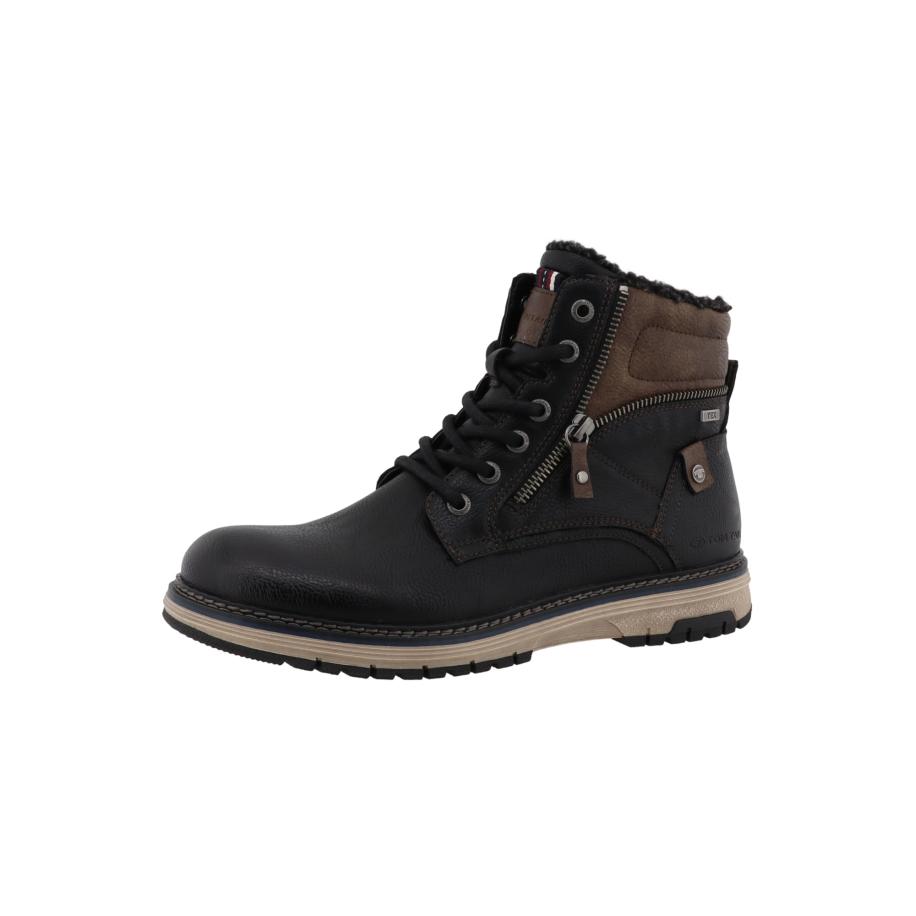 Tom Tailor TOM TAILOR Veterboots bruin / zwart -