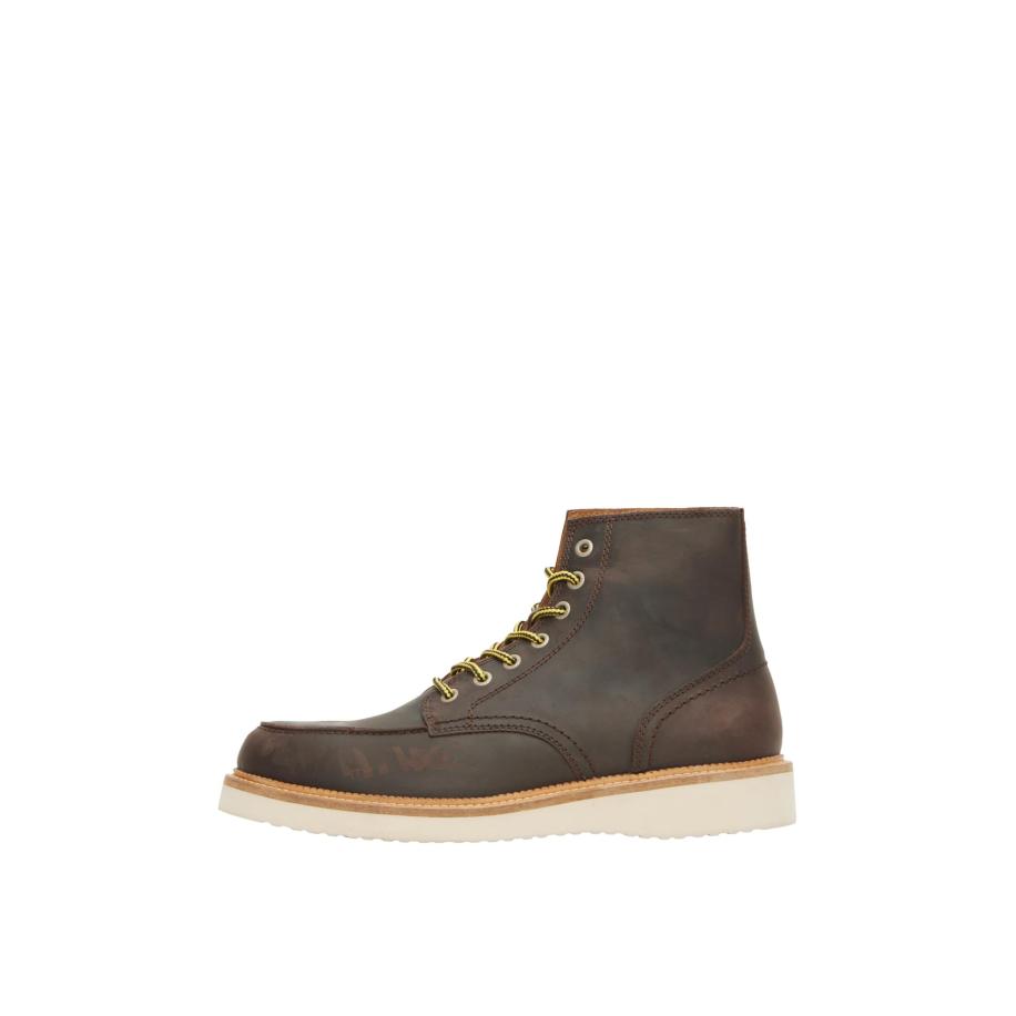 Selected SELECTED Veterboots Teo donkerbruin -