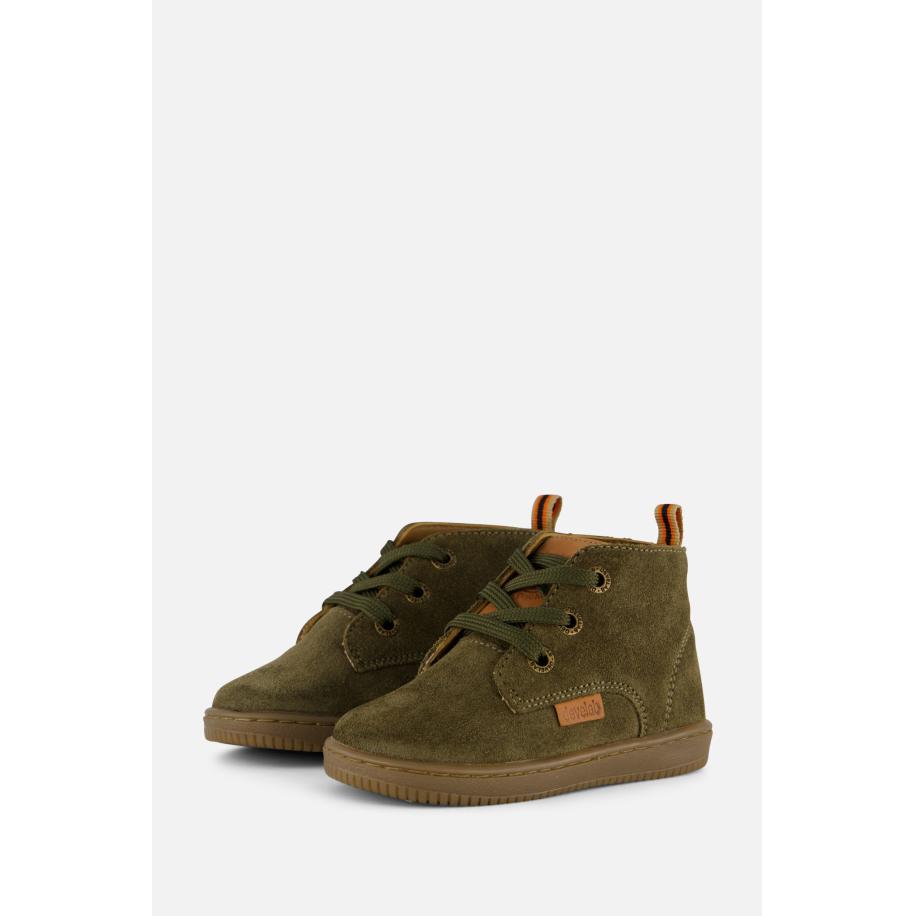 Develab Babyschoenen groen Suede Groen