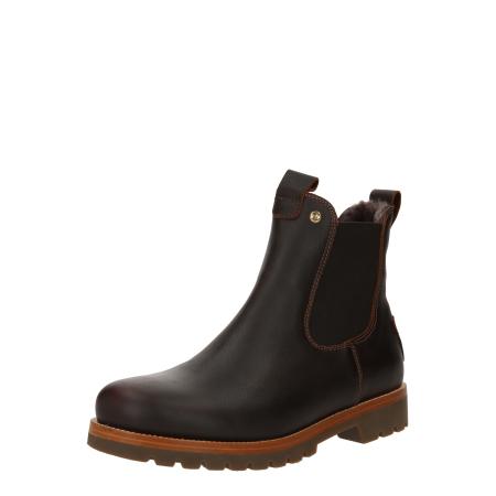 PANAMA JACK Chelsea boots Grass kastanjebruin / donkerbruin / goud