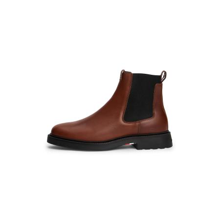 Tommy Hilfiger TOMMY HILFIGER Chelsea boots kastanjebruin / zwart