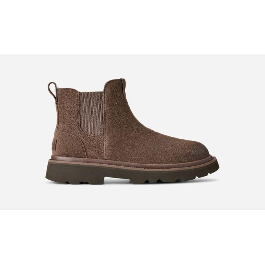 UGG® Chelsea Lug-laars in Molasses, Maat 45, Suede Bruin