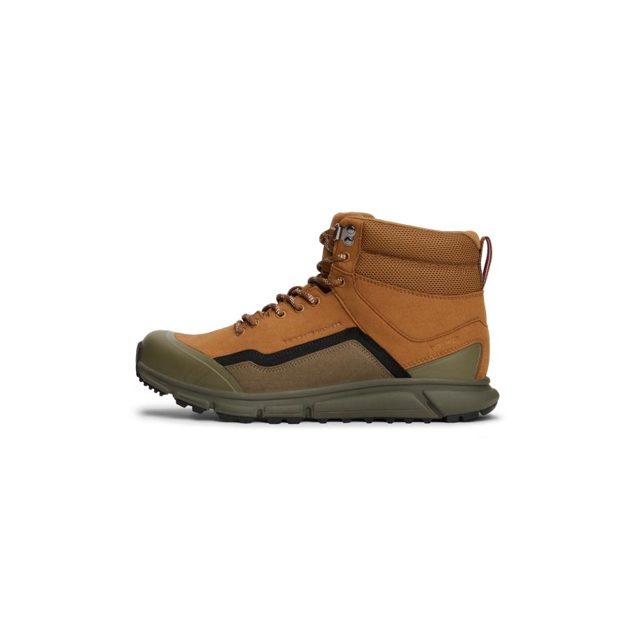 Tommy Hilfiger TOMMY HILFIGER Veterboots cognac / kaki / olijfgroen / zwart -
