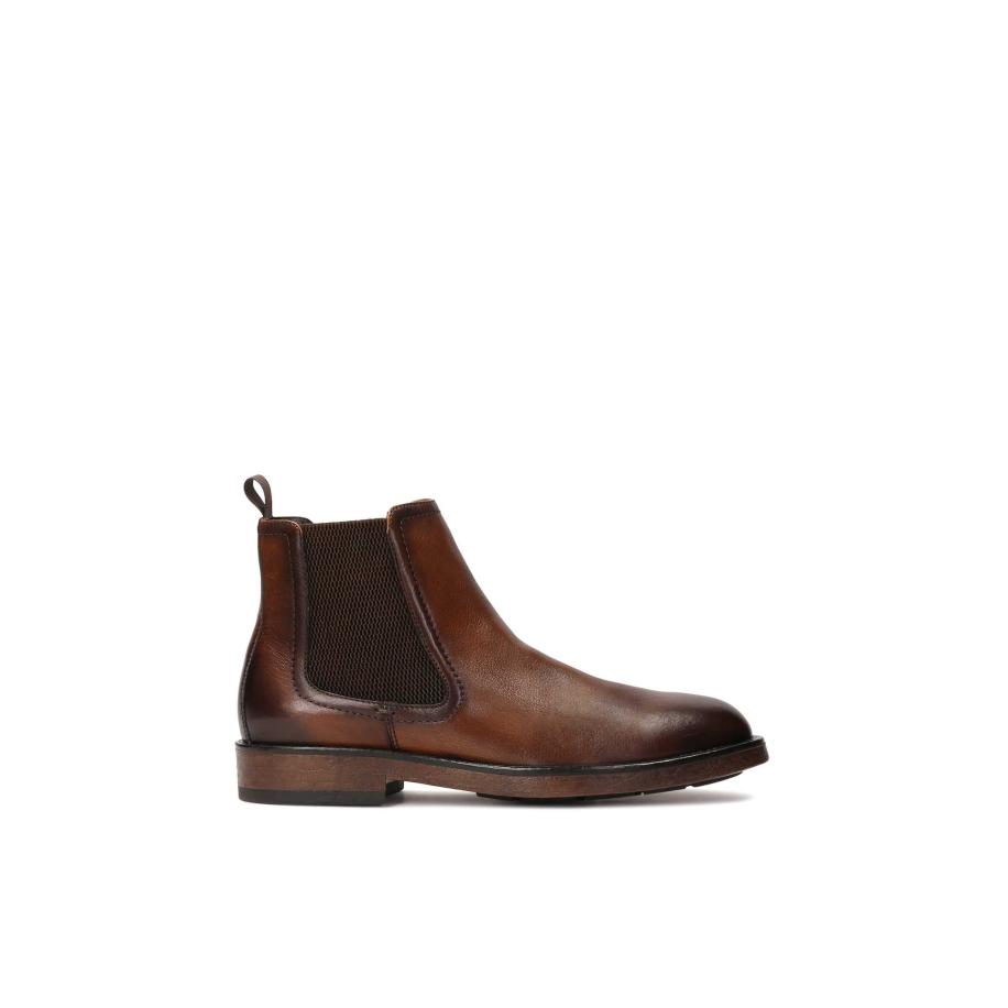 Kazar Kazar Chelsea boots donkerbruin -