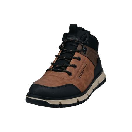 Bugatti bugatti Veterboots AC250 karamel / chocoladebruin / zwart
