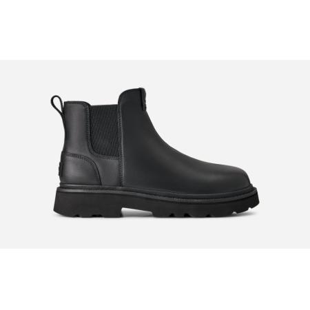 UGG® Chelsea Lug Leather-laars in Black, Maat 45, Leder