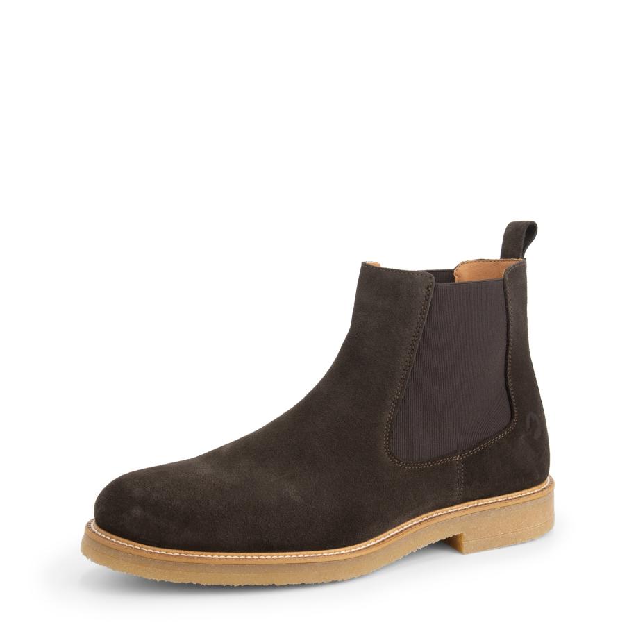 Travelin Travelin Chelsea boots donkerbruin -