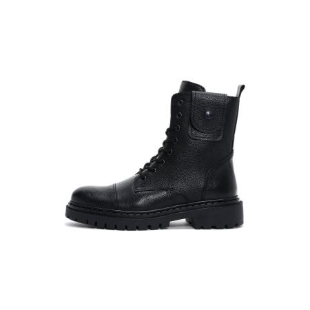 Derimod Derimod Veterboots zwart