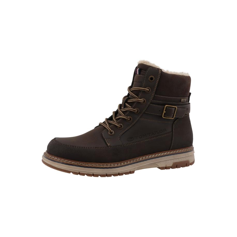 Tom Tailor TOM TAILOR Veterboots donkerbruin -
