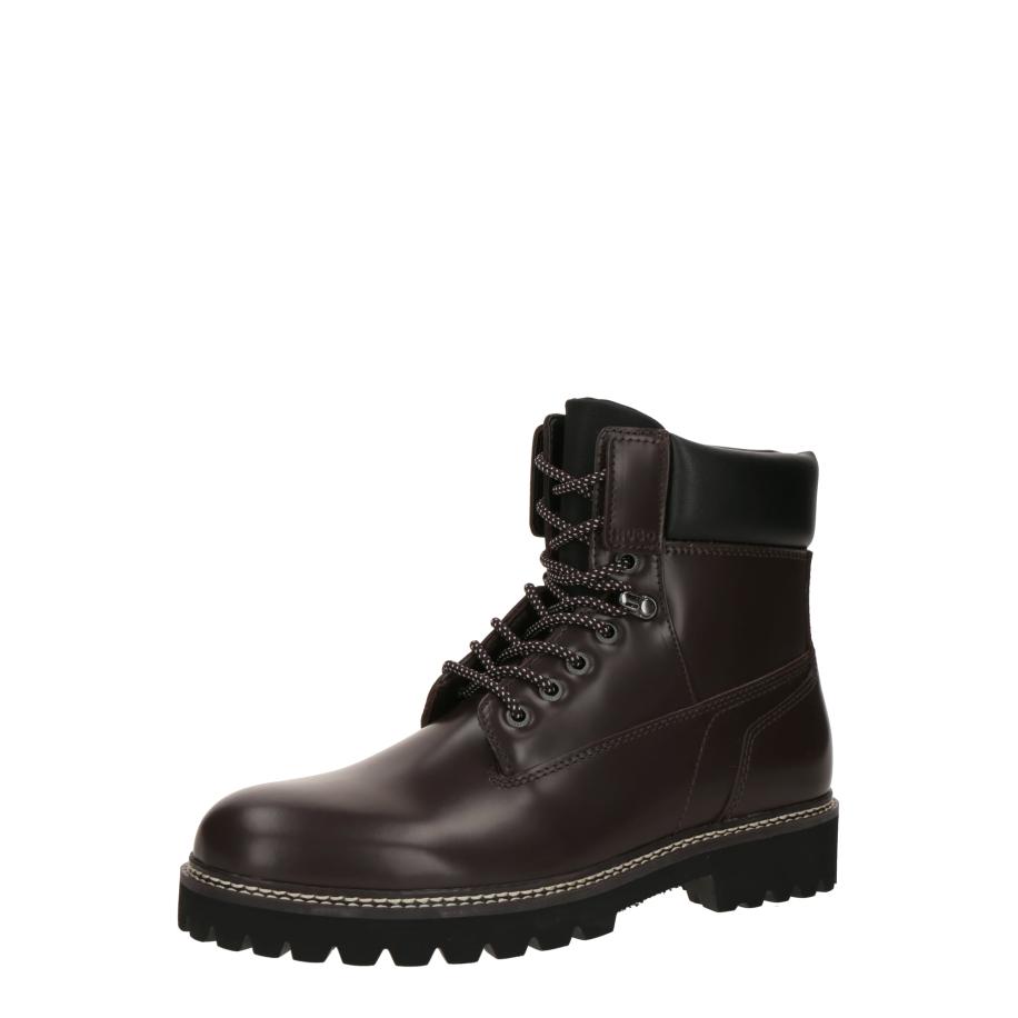 Hugo Boss HUGO Veterboots Draven donkerbruin / zwart -