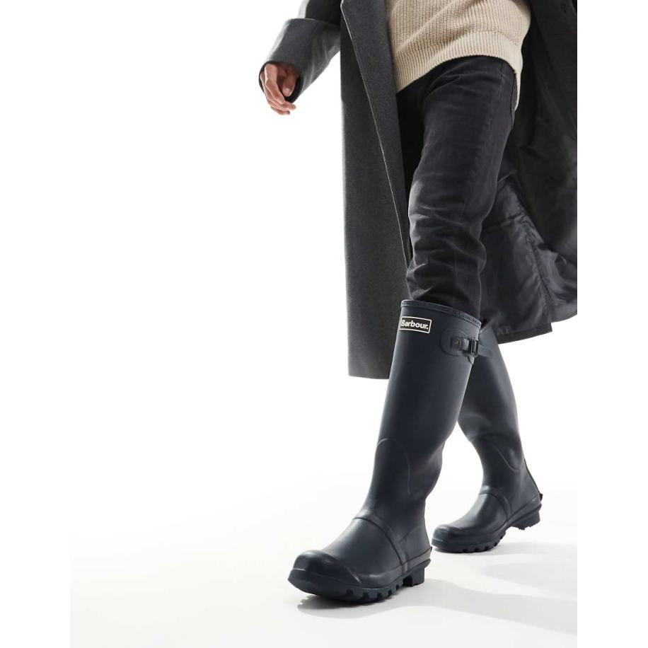 Barbour - Bede - Wellington boots in marineblauw Blauw