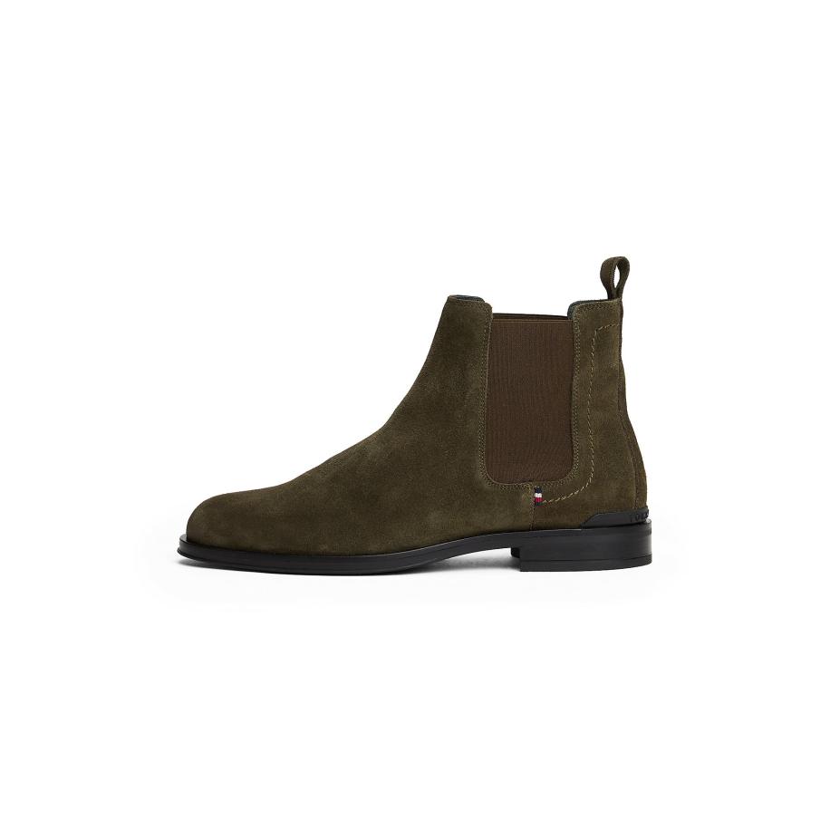 Tommy Hilfiger TOMMY HILFIGER Chelsea boots olijfgroen -