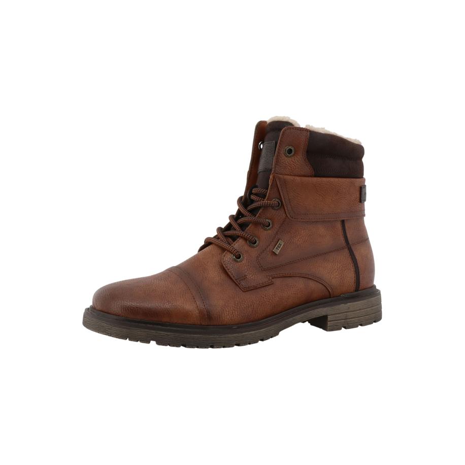 Tom Tailor TOM TAILOR Veterboots bruin / donkerbruin / wolwit -
