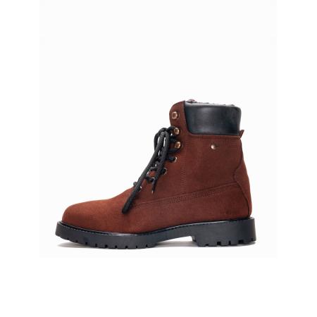 Nae Vegan Shoes nae Vegan Shoes Veterboots Gadea roestbruin / zwart