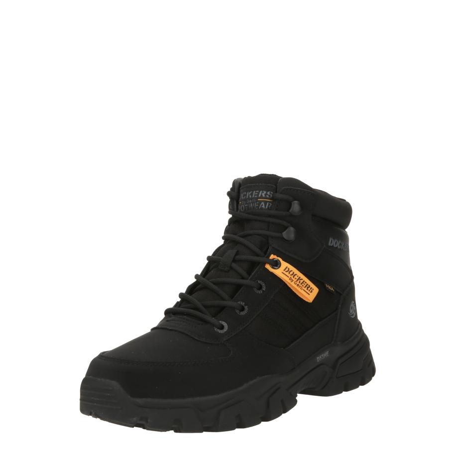 Dockers by Gerli Dockers by Gerli Veterboots donkergrijs / lichtoranje / zwart -