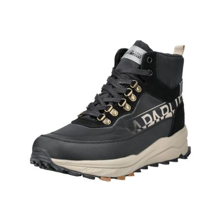 Napapijri NAPAPIJRI Veterlaarzen zwart / wit gemêleerd