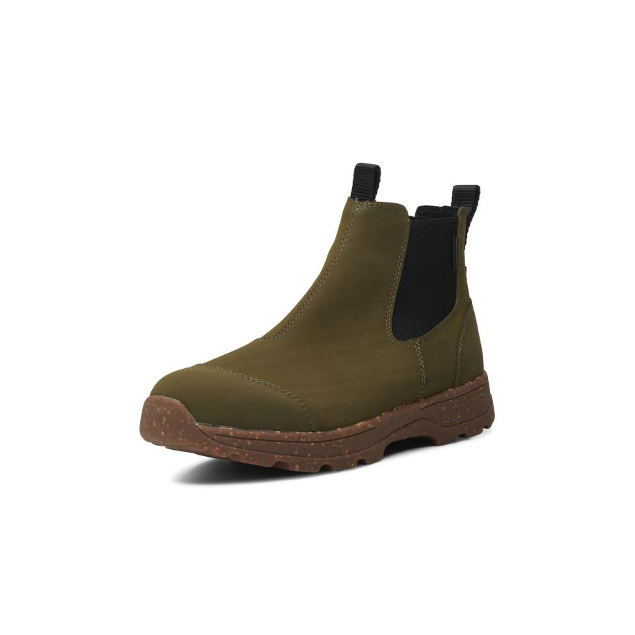 Woden WODEN Chelsea boots donkergroen / zwart -