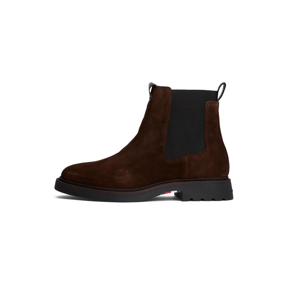 Tommy Hilfiger TOMMY HILFIGER Chelsea boots donkerbruin / zwart -