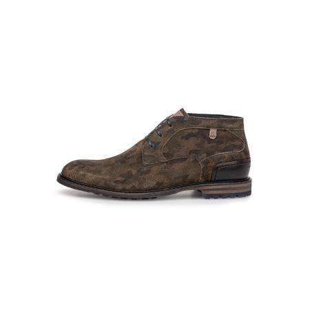 Floris van Bommel Floris van Bommel Chukka Boots Crepi 13 donkerbruin / kaki / donkergroen