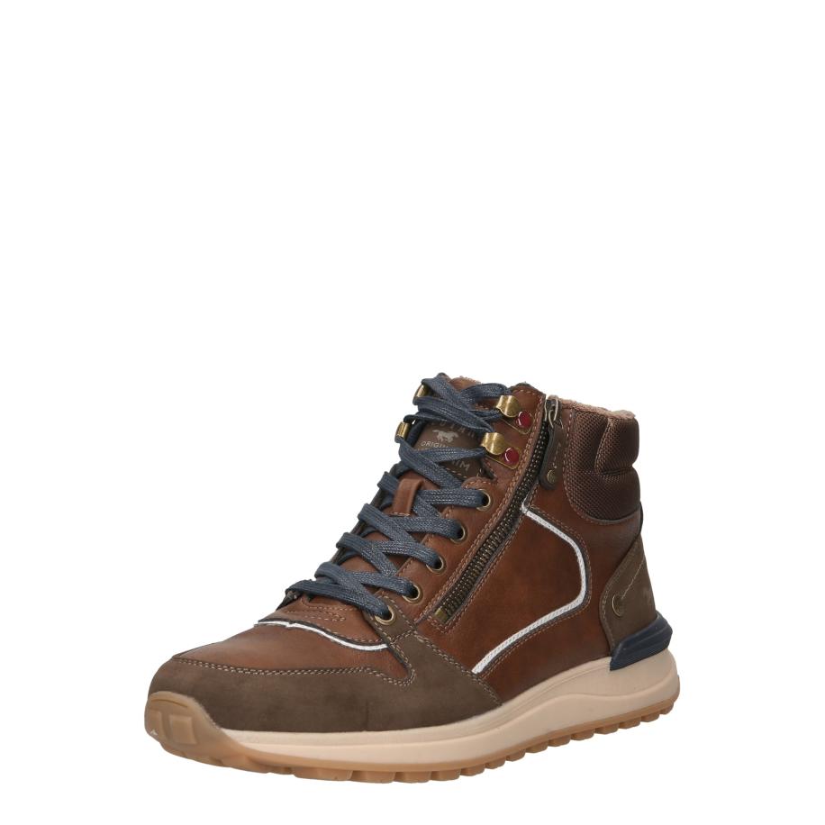 Mustang MUSTANG Veterboots bruin / karamel / wit -