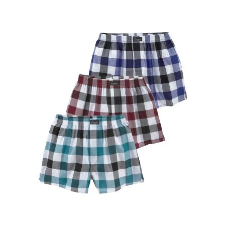 LE JOGGER LE JOGGER Boxershorts turquoise / royal blue/koningsblauw / wijnrood / wit