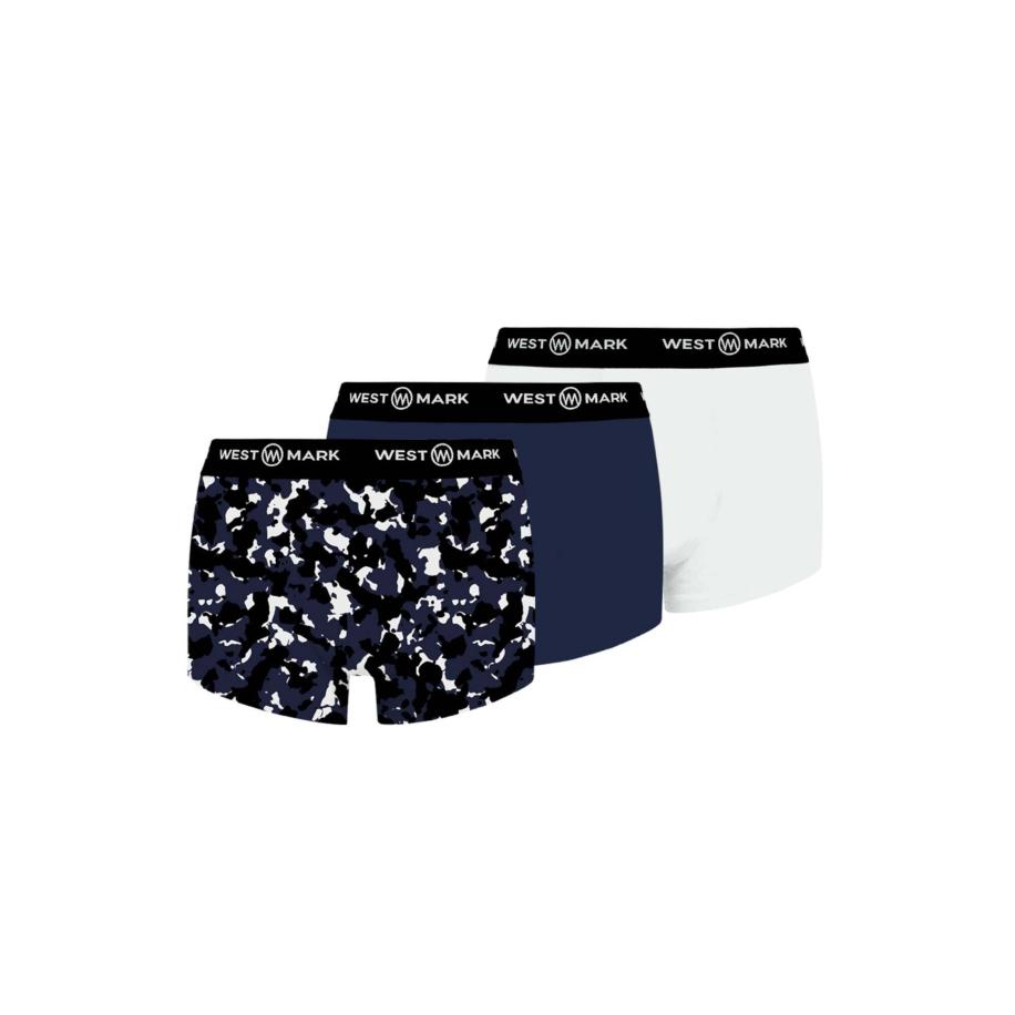 WESTMARK LONDON WESTMARK LONDON Boxershorts Oscar navy / zwart / wit -
