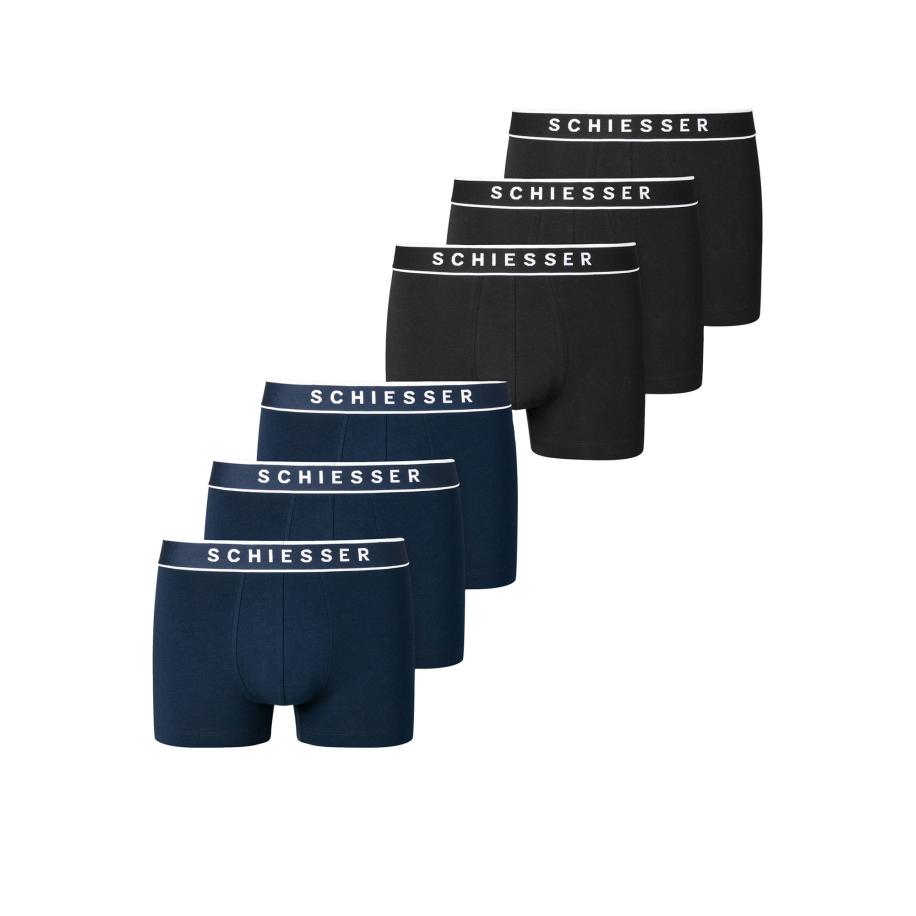 Schiesser SCHIESSER Boxershorts navy / zwart / wit -