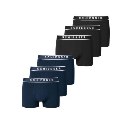 Schiesser SCHIESSER Boxershorts navy / zwart / wit
