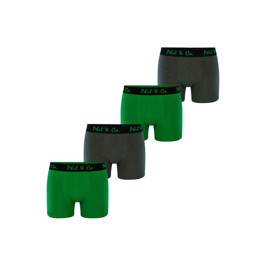 Phil & Co. Berlin Phil & Co. Berlin Boxershorts grijs / groen / zwart -