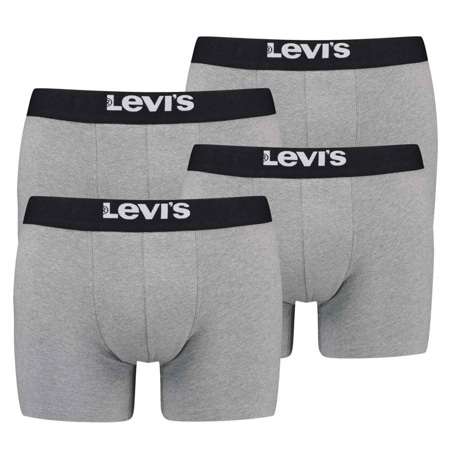 LEVIS ® Boxershorts grijs / zwart / wit Grijs
