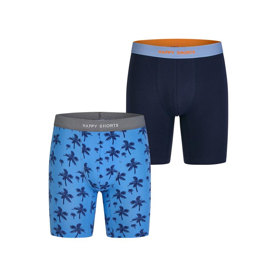 Happy Shorts Happy Shorts Boxershorts Jersey Boxer Briefs blauw -