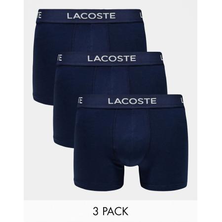 Lacoste - Set van 3 boxershorts in marineblauw