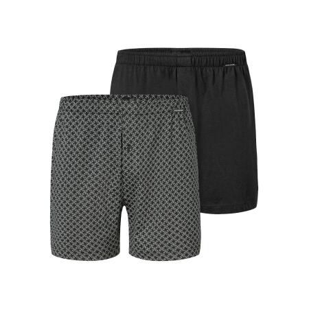 Schiesser SCHIESSER Boxershorts Basic grijs / zwart