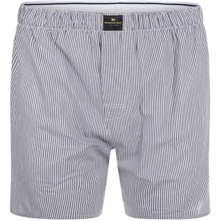 Steppin' Out Boxershort Oxford Streep Navy