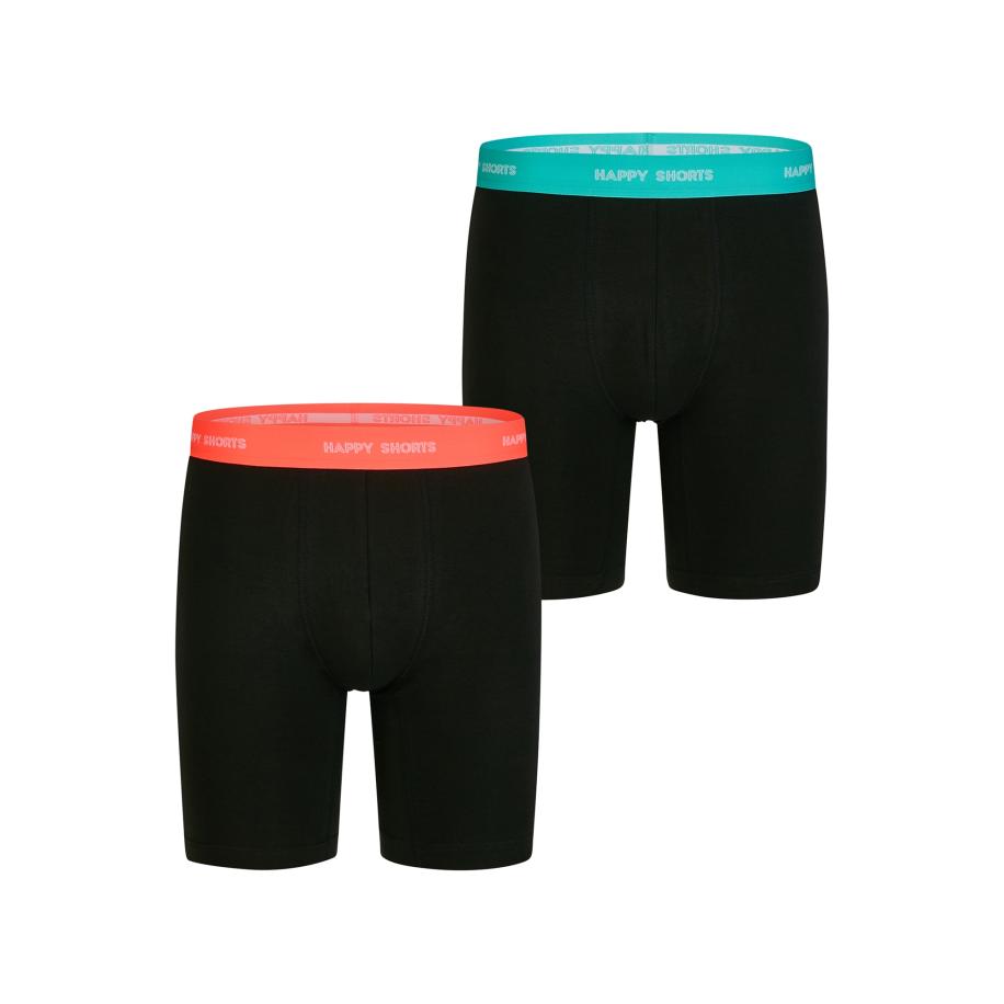 Happy Shorts Happy Shorts Boxershorts Jersey Boxer Briefs zwart -